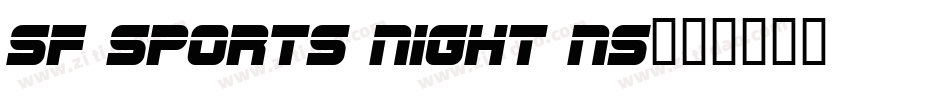 SF Sports Night NS字体转换